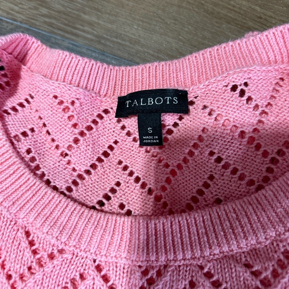Talbots women’s pointelle sweater size small. - Picture 2 of 6